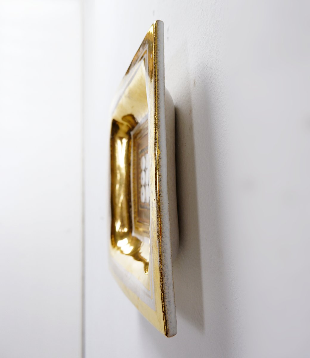 Vintage Georges Pelletier Ceramic Trinket Tray Or Decorative Wall Plate - 1970-photo-3