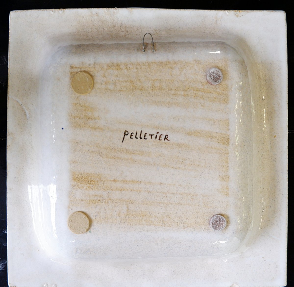 Vintage Georges Pelletier Ceramic Trinket Tray Or Decorative Wall Plate - 1970-photo-4