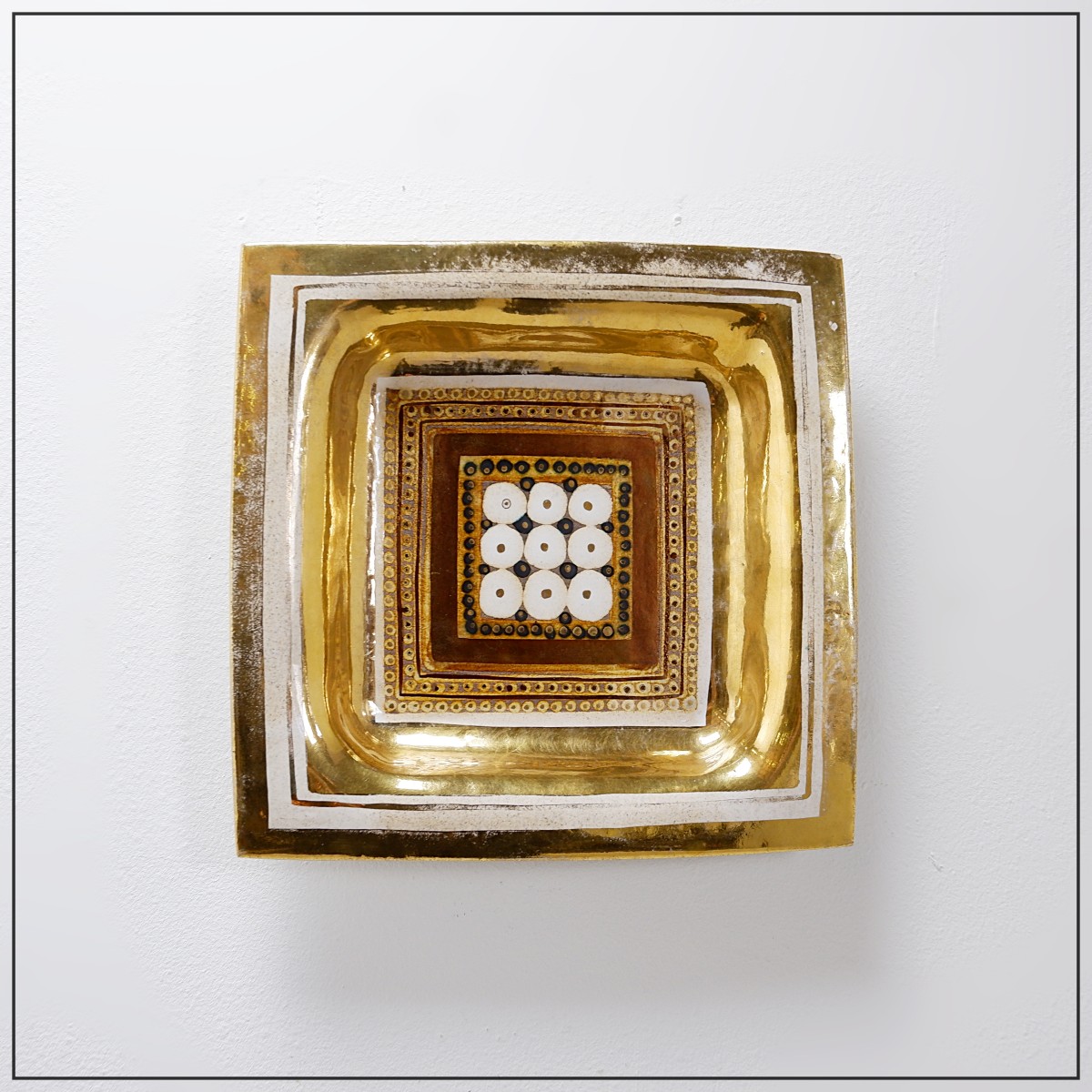 Vintage Georges Pelletier Ceramic Trinket Tray Or Decorative Wall Plate - 1970