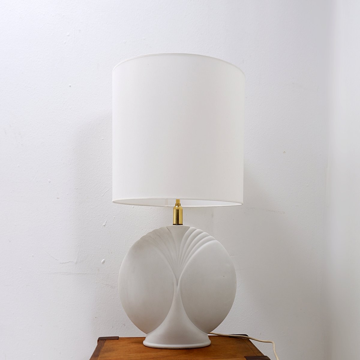 Large Porcelain Table Lamp - 20th Century-photo-4