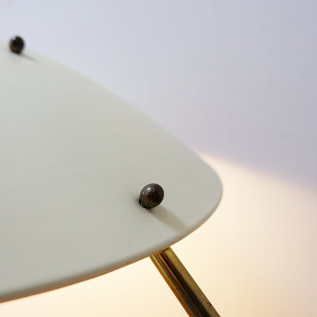 Large Italian Metal Table Lamp, Mid-20th Century Modern Style - 1950s-photo-3