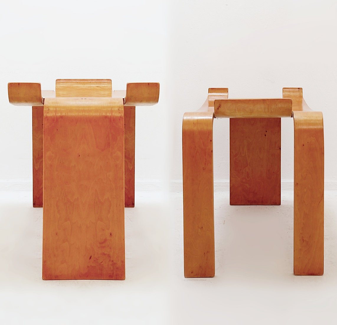 Paire de tabourets "Museum" de Sven Kai-Larsen pour Ströms Möbler - Suède 1963-photo-4