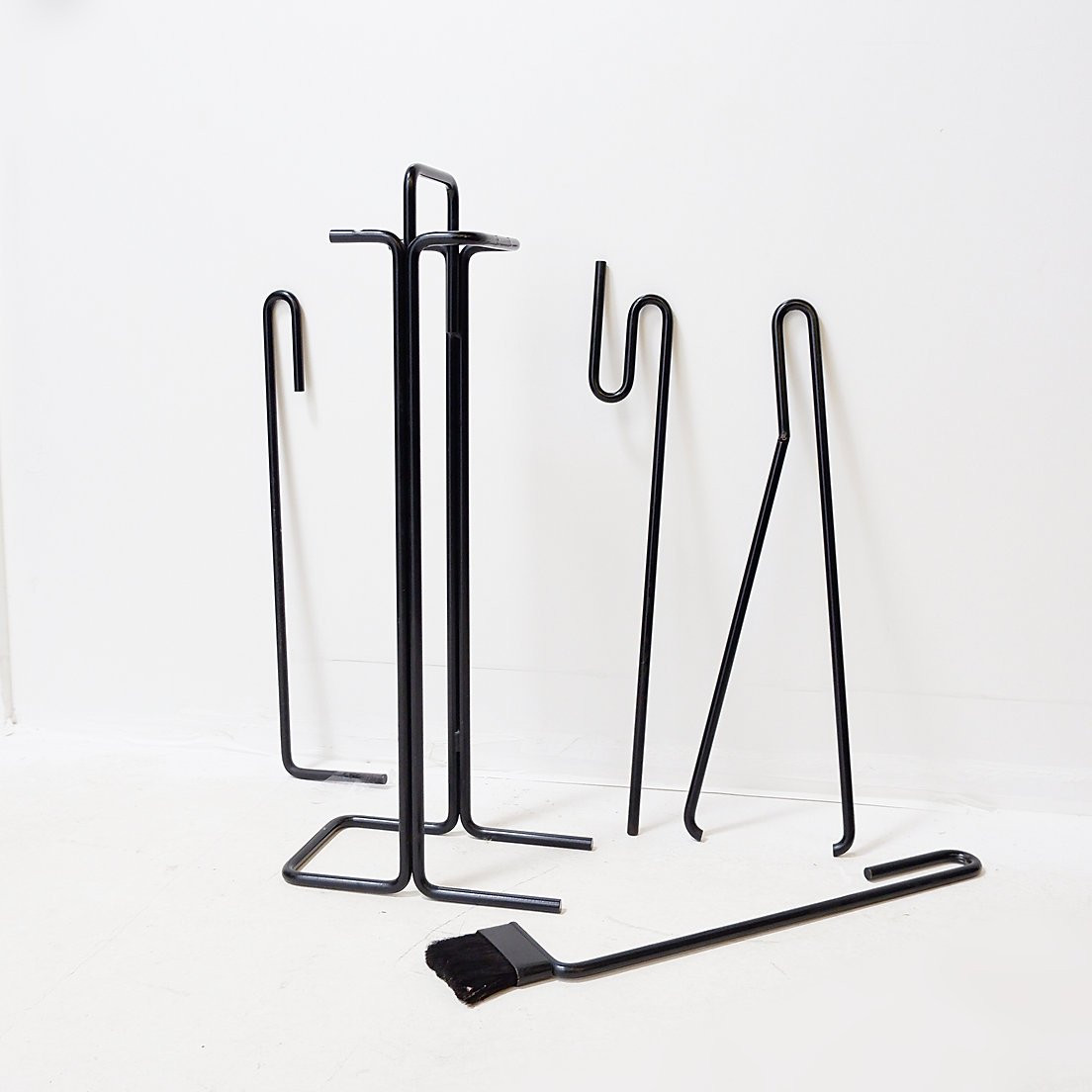 Minimalist Black Metal Fire Ensemble "mace-line" By Ann Maes - 1970s-photo-3