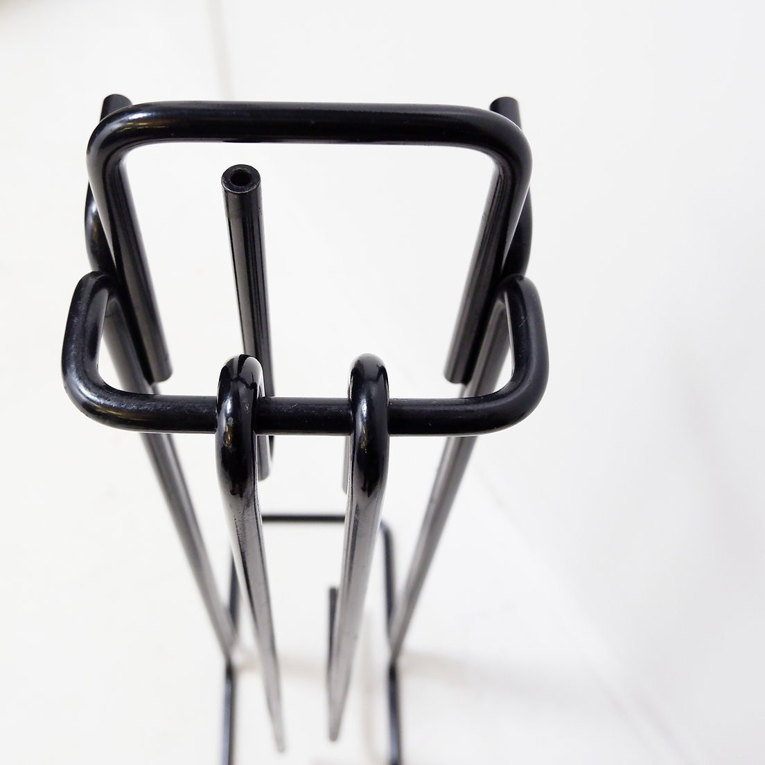 Minimalist Black Metal Fire Ensemble "mace-line" By Ann Maes - 1970s-photo-7