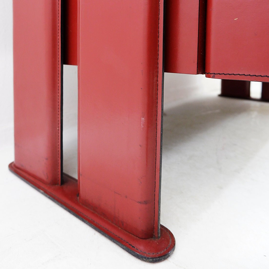 Leather Sideboard By The Brazilian Brand De Couro - 1980s-photo-7