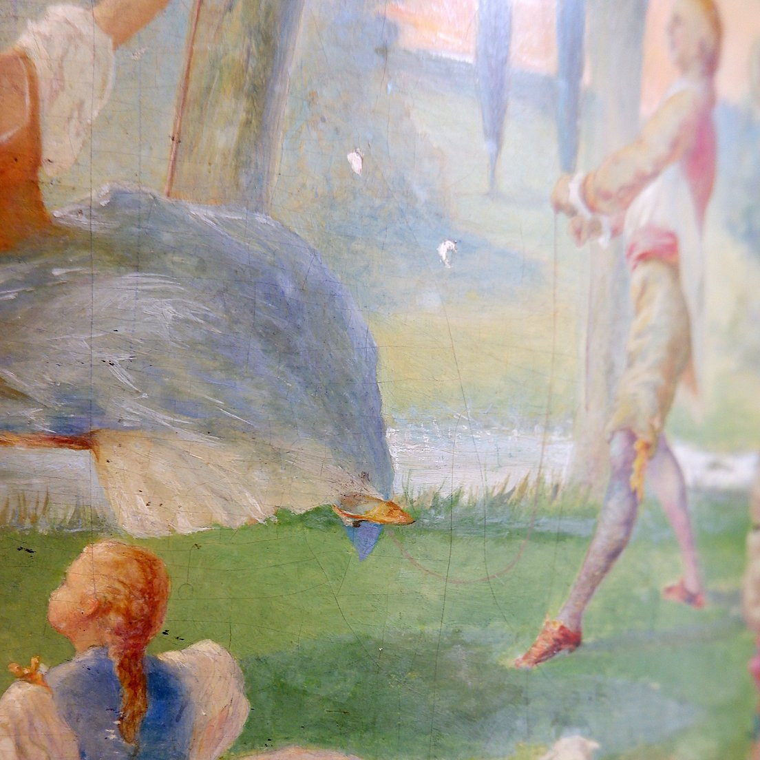 Cabinet vénitien baroque cintré à décor pastoral - vers 1900-photo-7