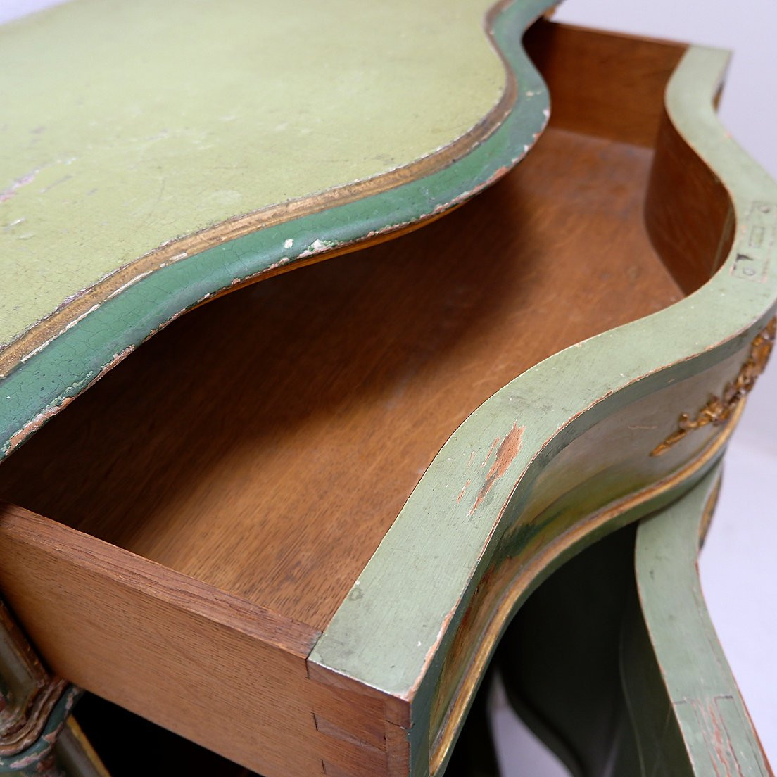Cabinet vénitien baroque cintré à décor pastoral - vers 1900-photo-8