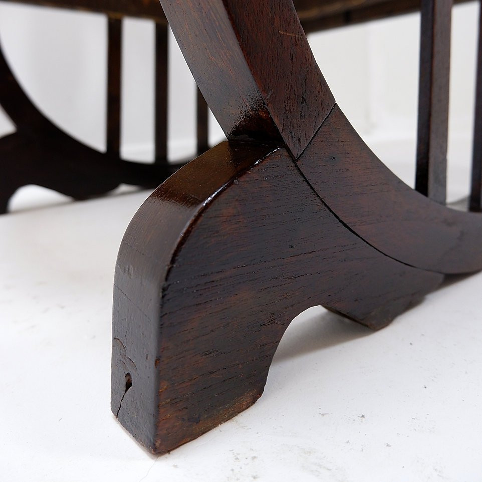 Art Deco Armchairs In Wood, With Caned Seats And Backs, Circa 1930-photo-4