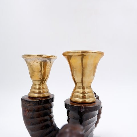 Paire de chandeliers vintage Chapman, années 1970.-photo-4