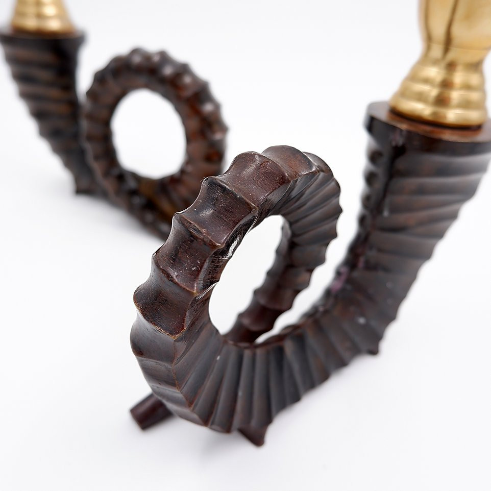 Paire de chandeliers vintage Chapman, années 1970.-photo-6