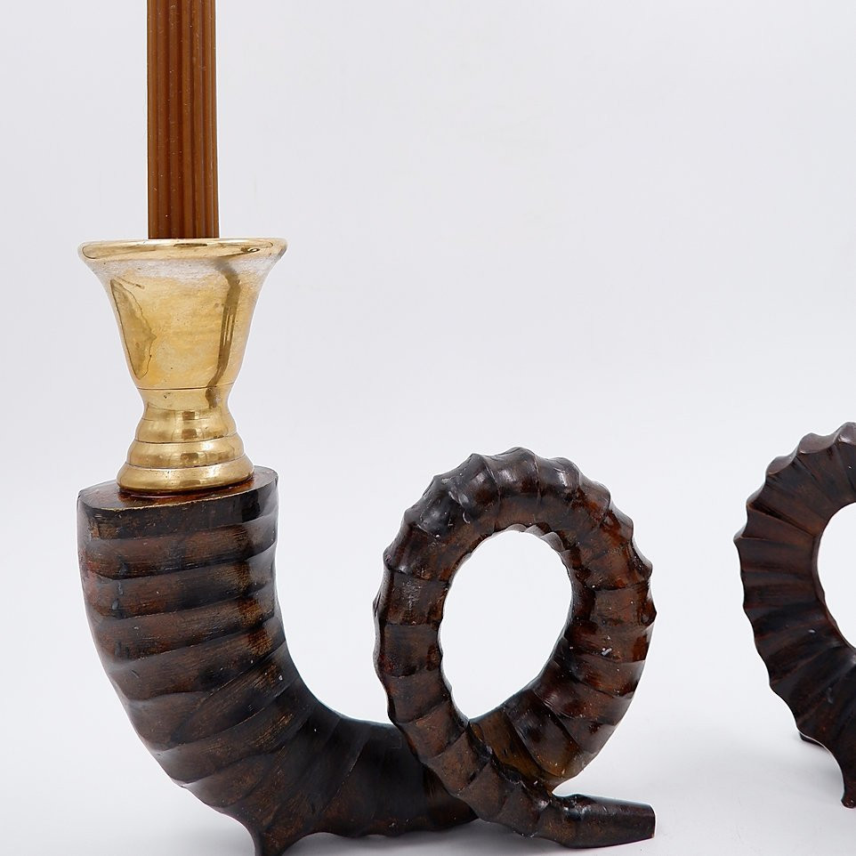 Paire de chandeliers vintage Chapman, années 1970.-photo-8