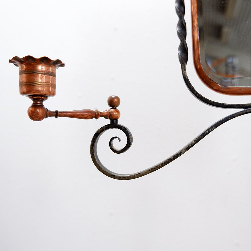 French Barber's Mirror From The 1930s-photo-3