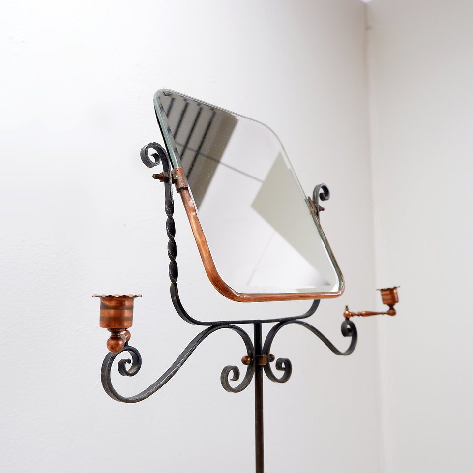 French Barber's Mirror From The 1930s-photo-4