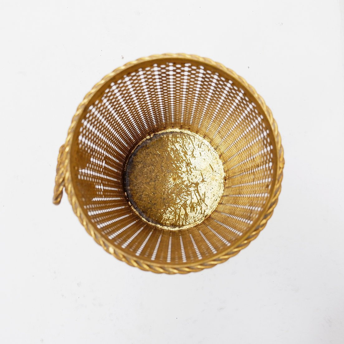 Gold-plated Umbrella Stand In The Hollywood Regency Style, By Li Puma Firenze, Italy, 1950s-photo-6