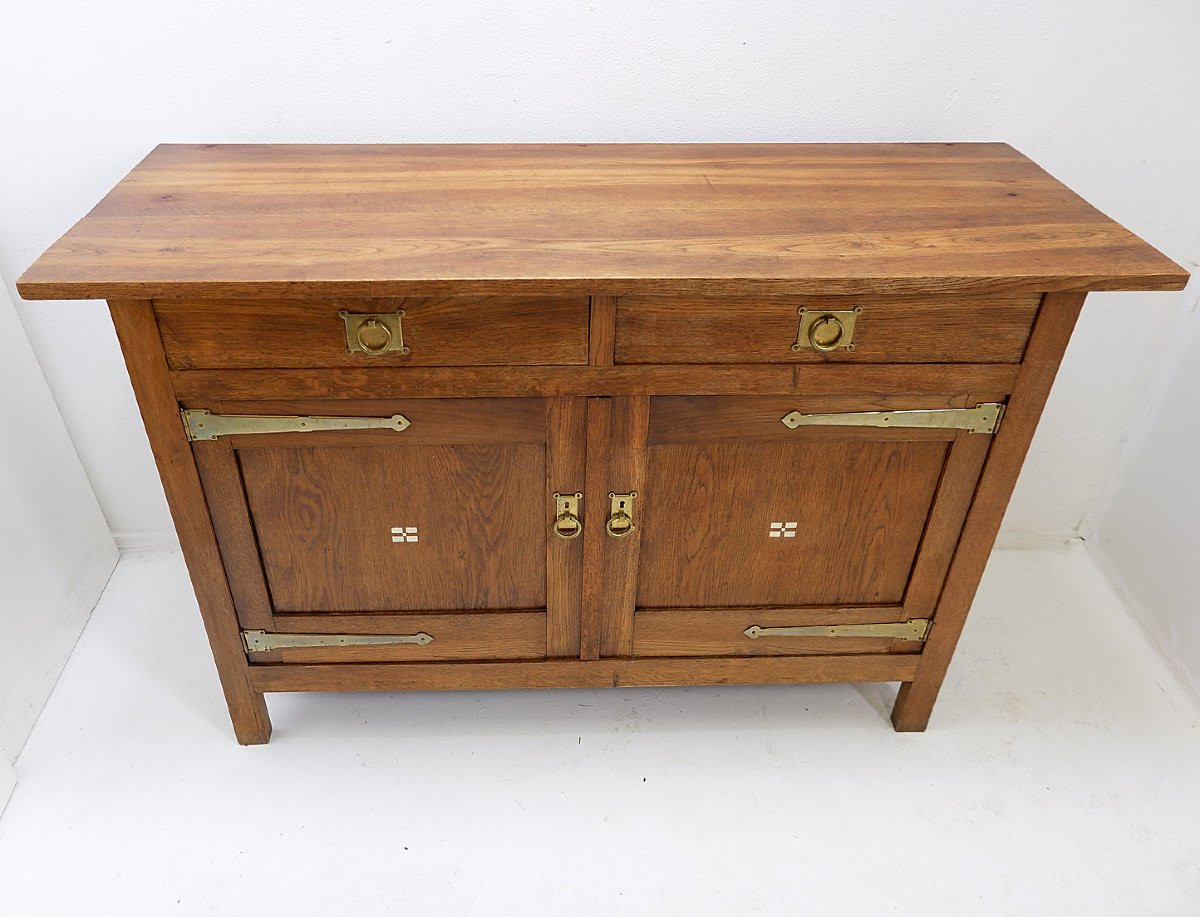 Antique Art Nouveau Style Sideboard From The 20th Century-photo-3