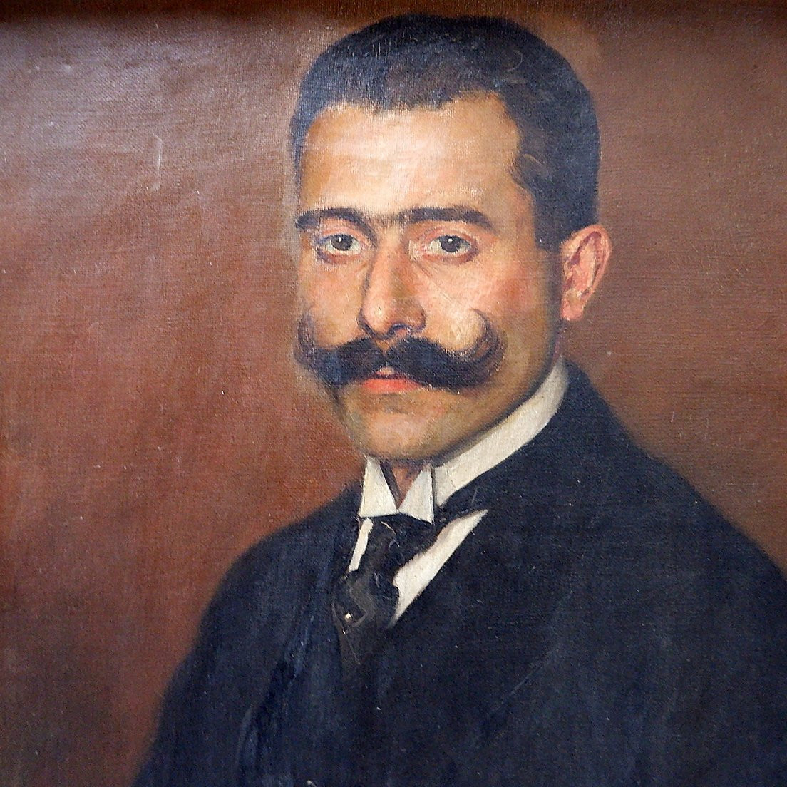 "portrait Of An Ancestor", 20th Century Painting - Max Moreau, 1924-photo-4