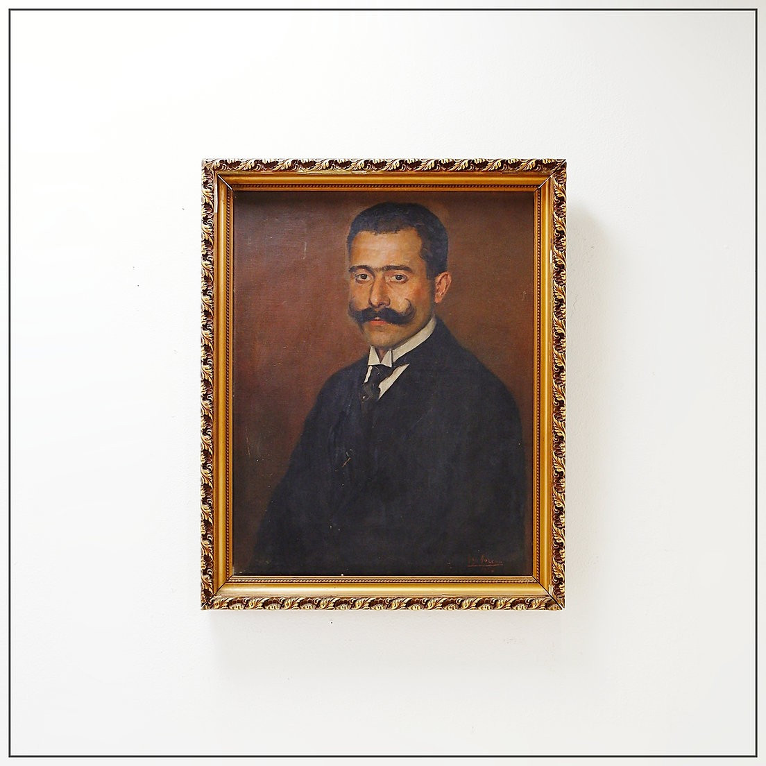 "portrait Of An Ancestor", 20th Century Painting - Max Moreau, 1924