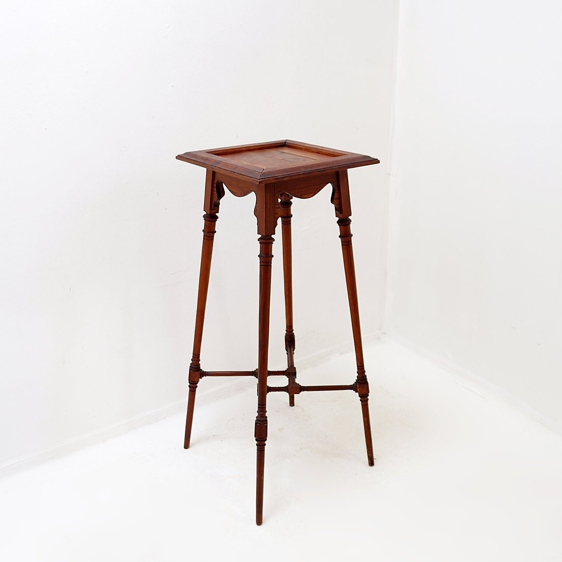 Antique Wooden Side Table - Art Nouveau Style-photo-4