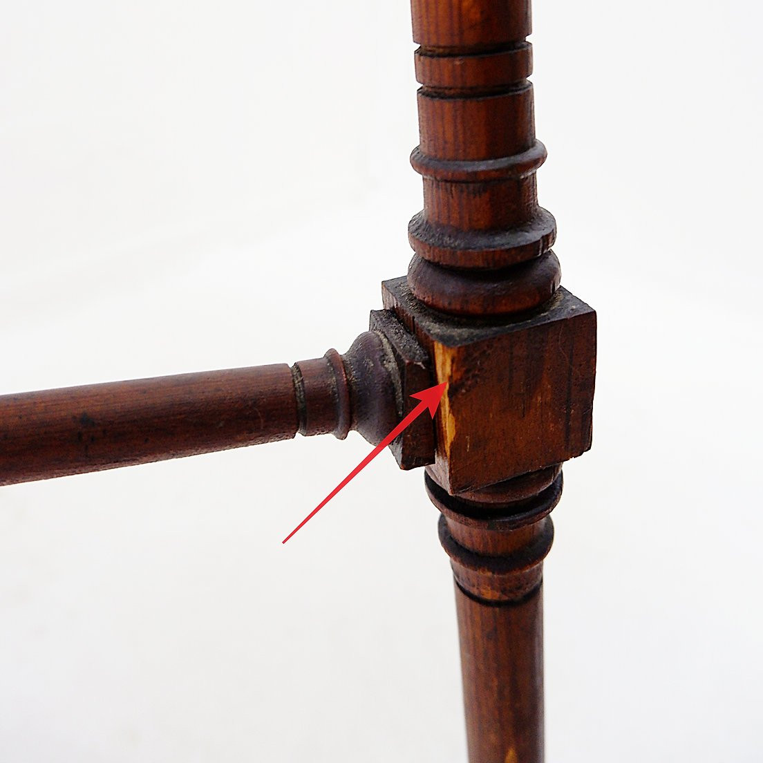 Antique Wooden Side Table - Art Nouveau Style-photo-6