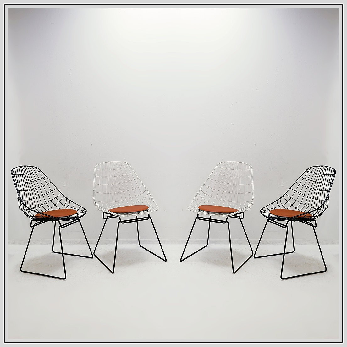 Set Of 4 Sm05 Dining Room Chairs By Cees Braakman & A. Dekker For Pastoe, 1950s