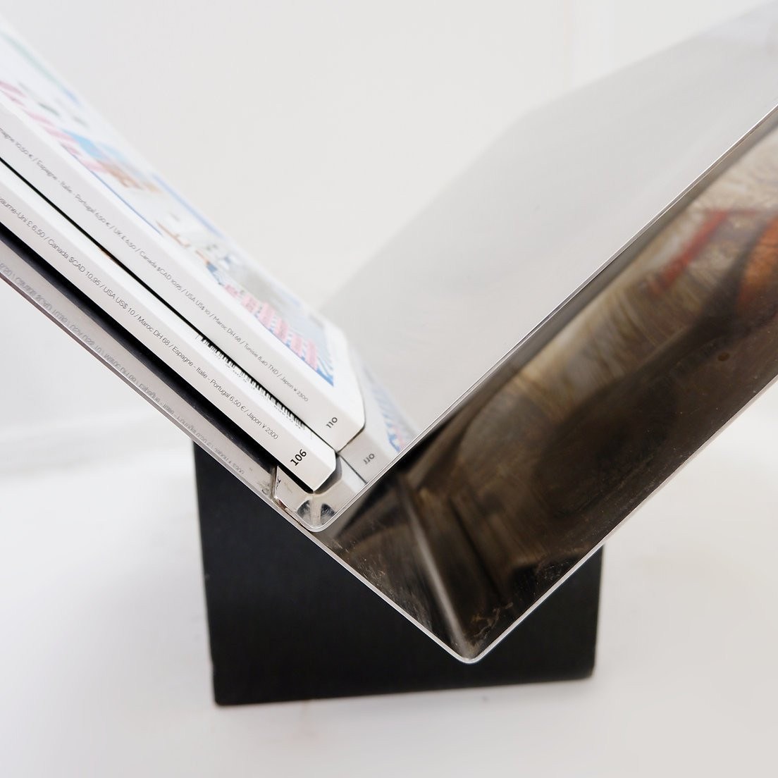 Porte-revues sculptural italien de G. Giuliana, Mazza Sergio pour Krupp - 1970-photo-7