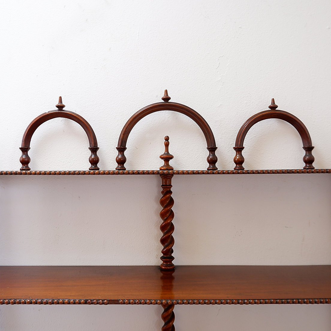 Antique Spool-style "bobbin" Bookcase - Early 20th Century-photo-3