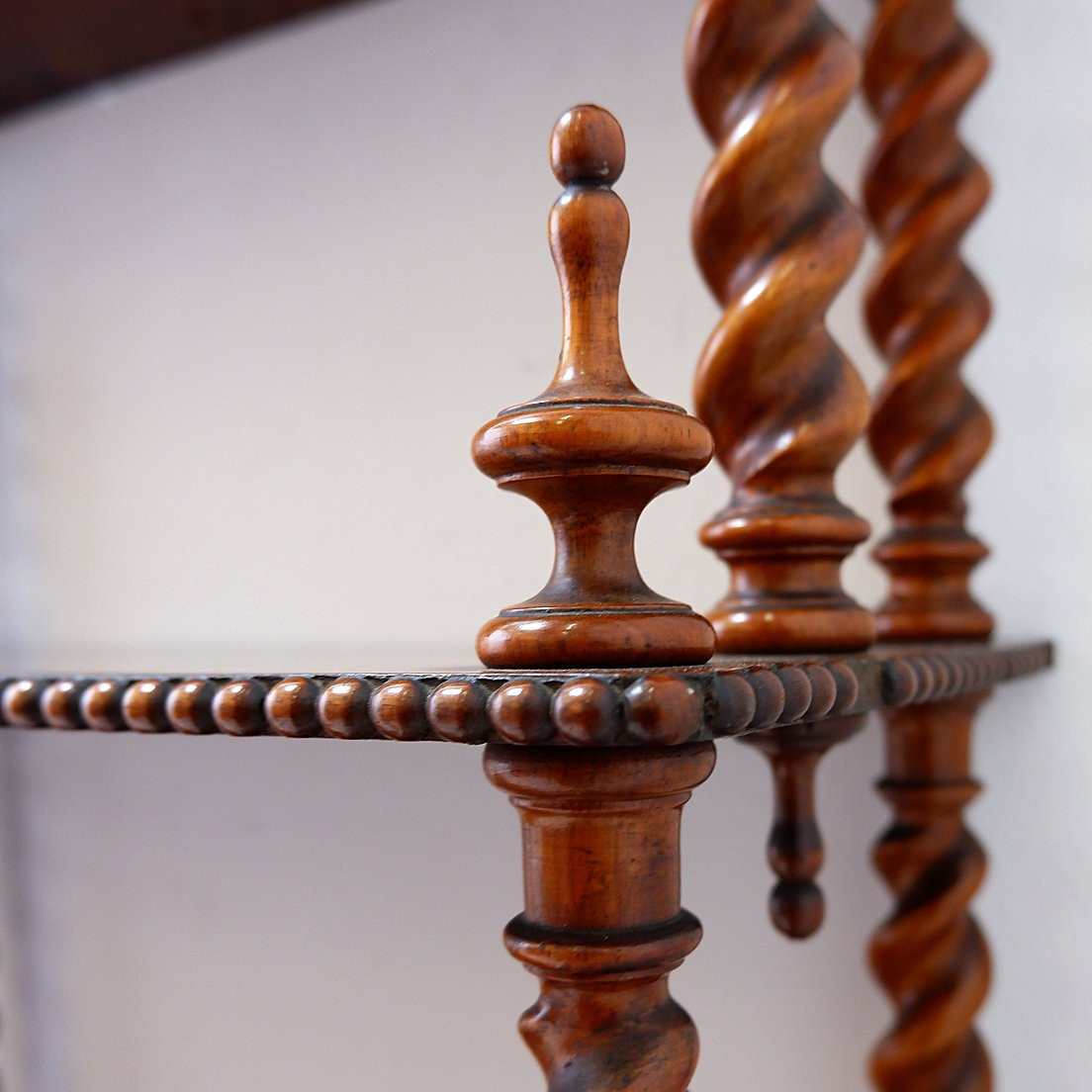 Antique Spool-style "bobbin" Bookcase - Early 20th Century-photo-5