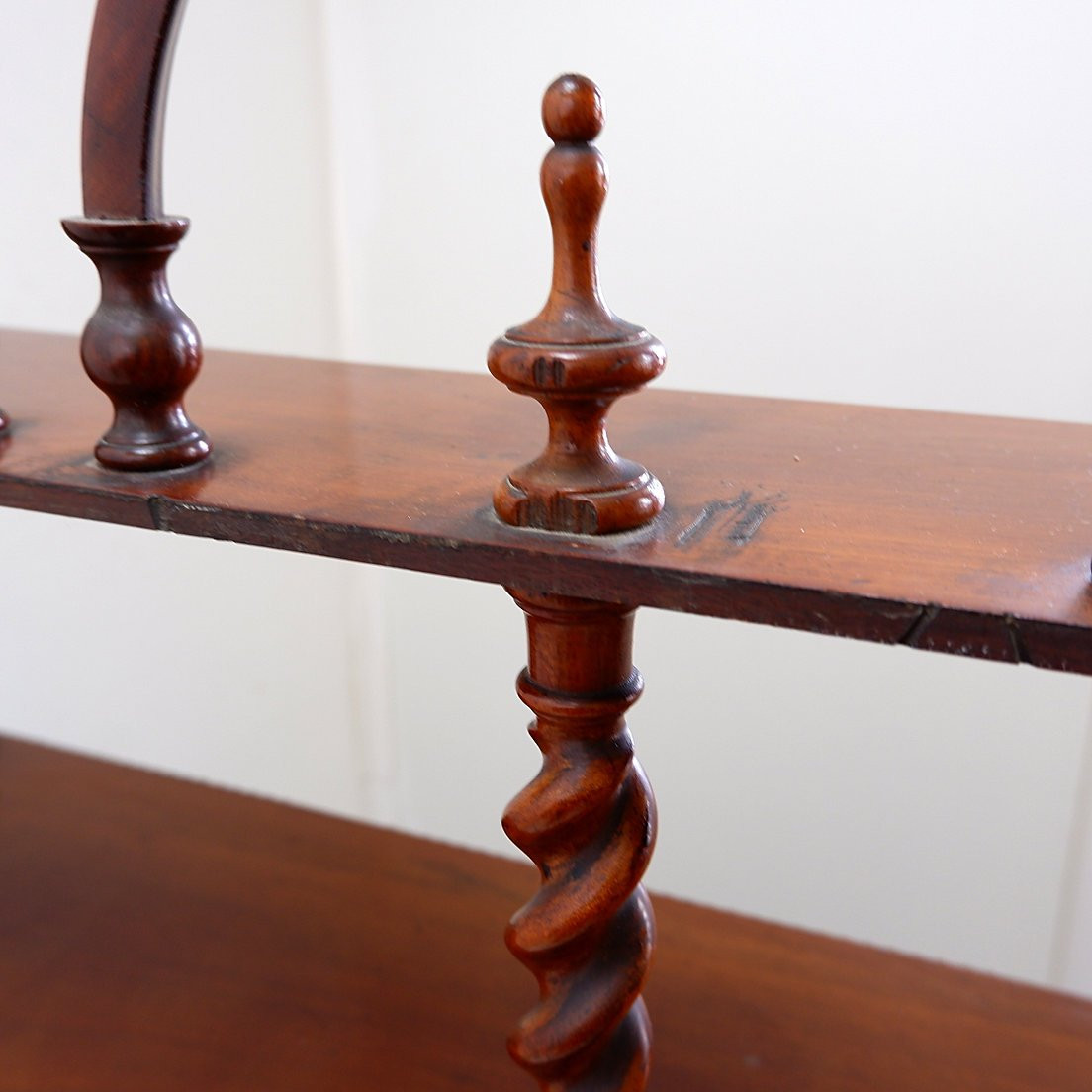 Antique Spool-style "bobbin" Bookcase - Early 20th Century-photo-7