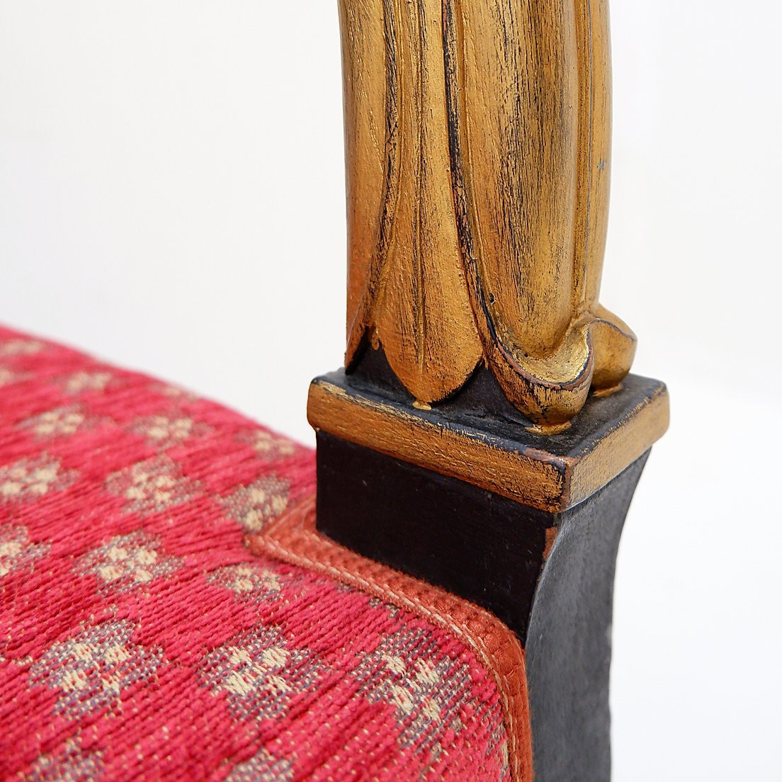 Fauteuil noir et "or" de style Empire - XIXe siècle-photo-6