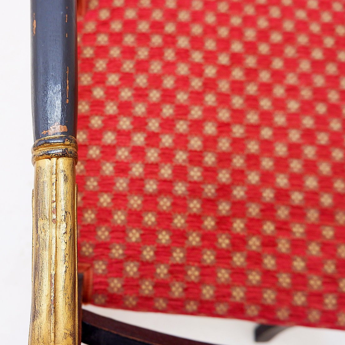 Fauteuil noir et "or" de style Empire - XIXe siècle-photo-8