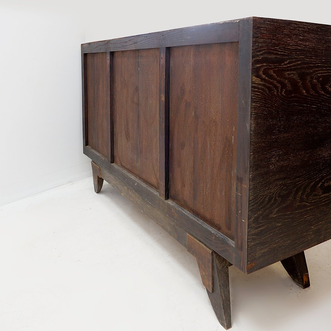 Vintage Sideboard In Wenge Wood, Splayed Legs-photo-1