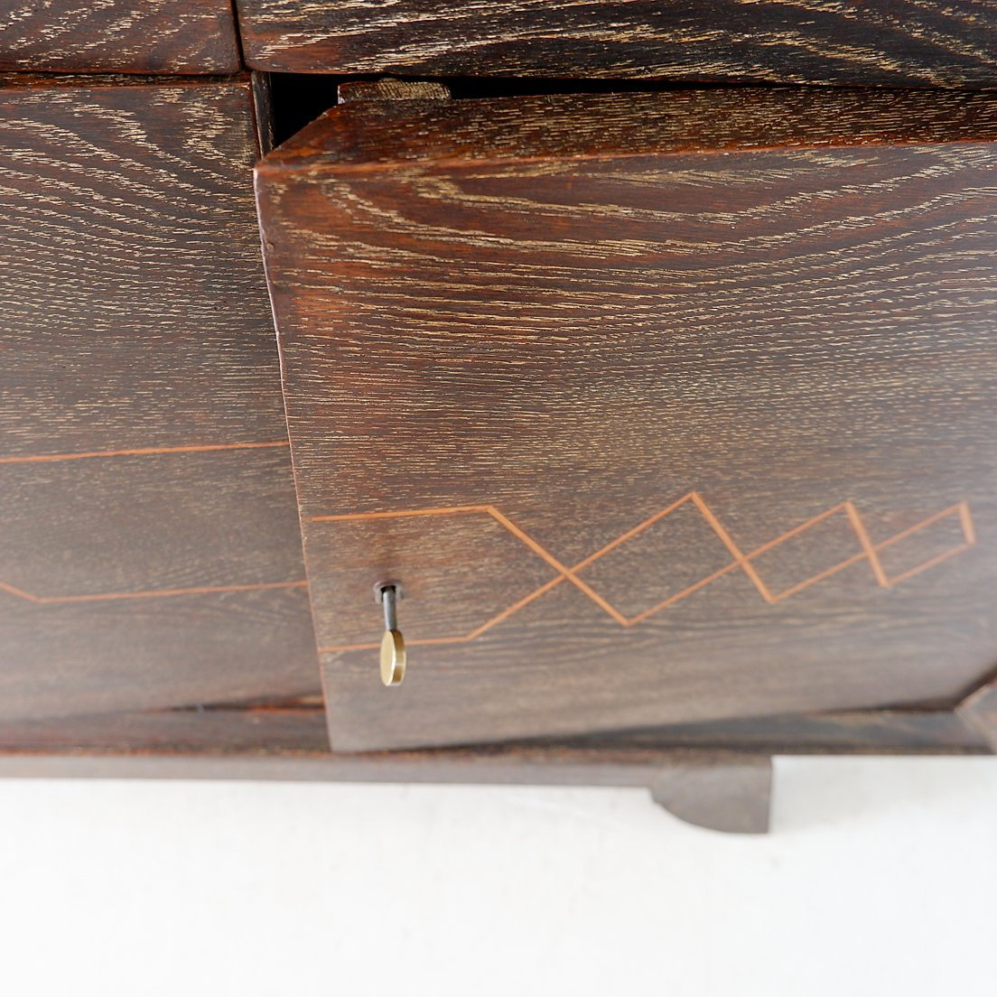 Vintage Sideboard In Wenge Wood, Splayed Legs-photo-2