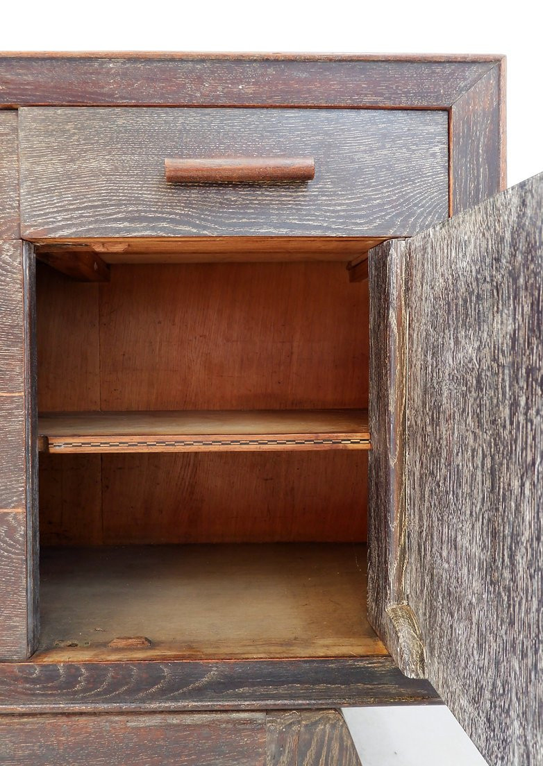 Vintage Sideboard In Wenge Wood, Splayed Legs-photo-3