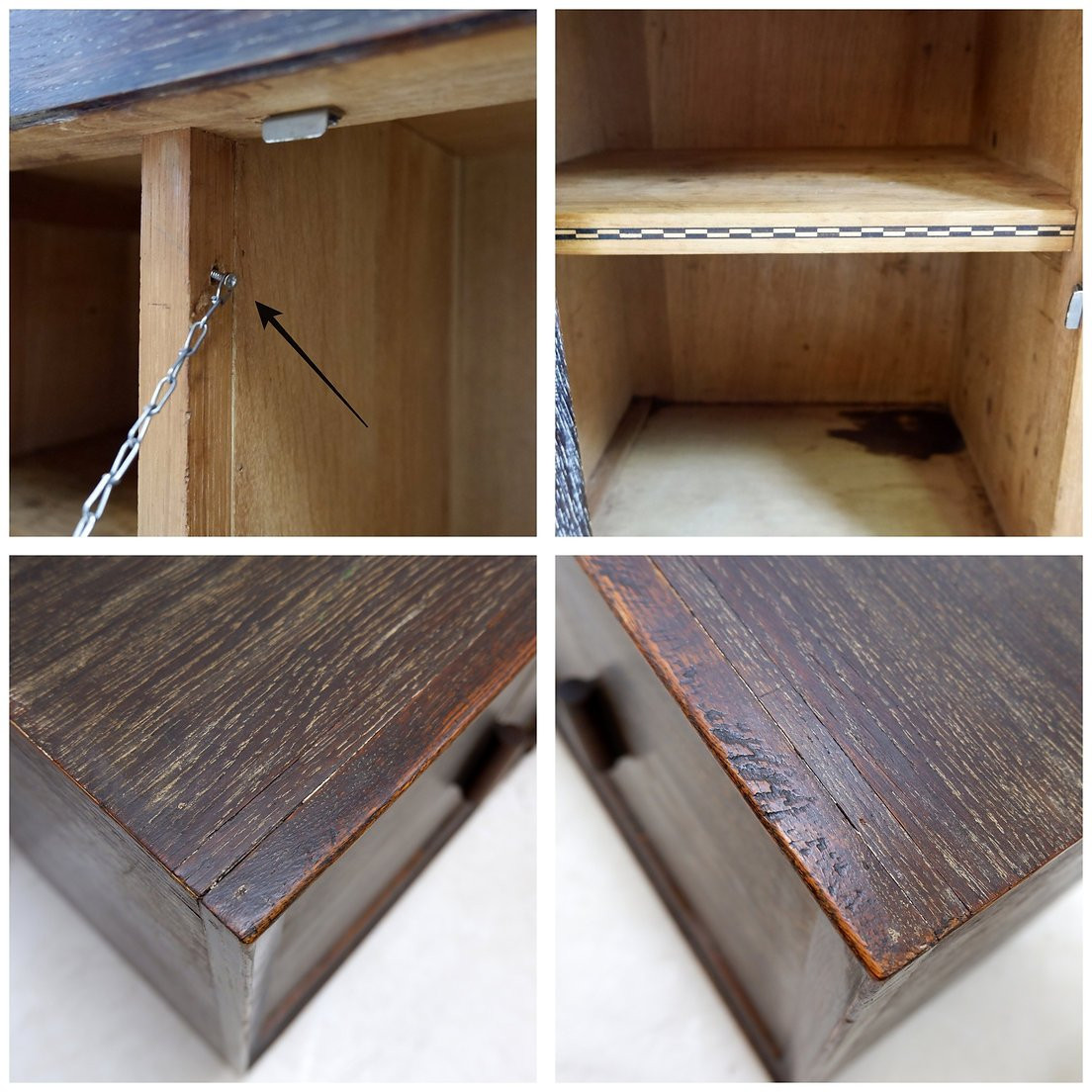 Buffet-bar vintage en bois de wengé - style moderniste-photo-4