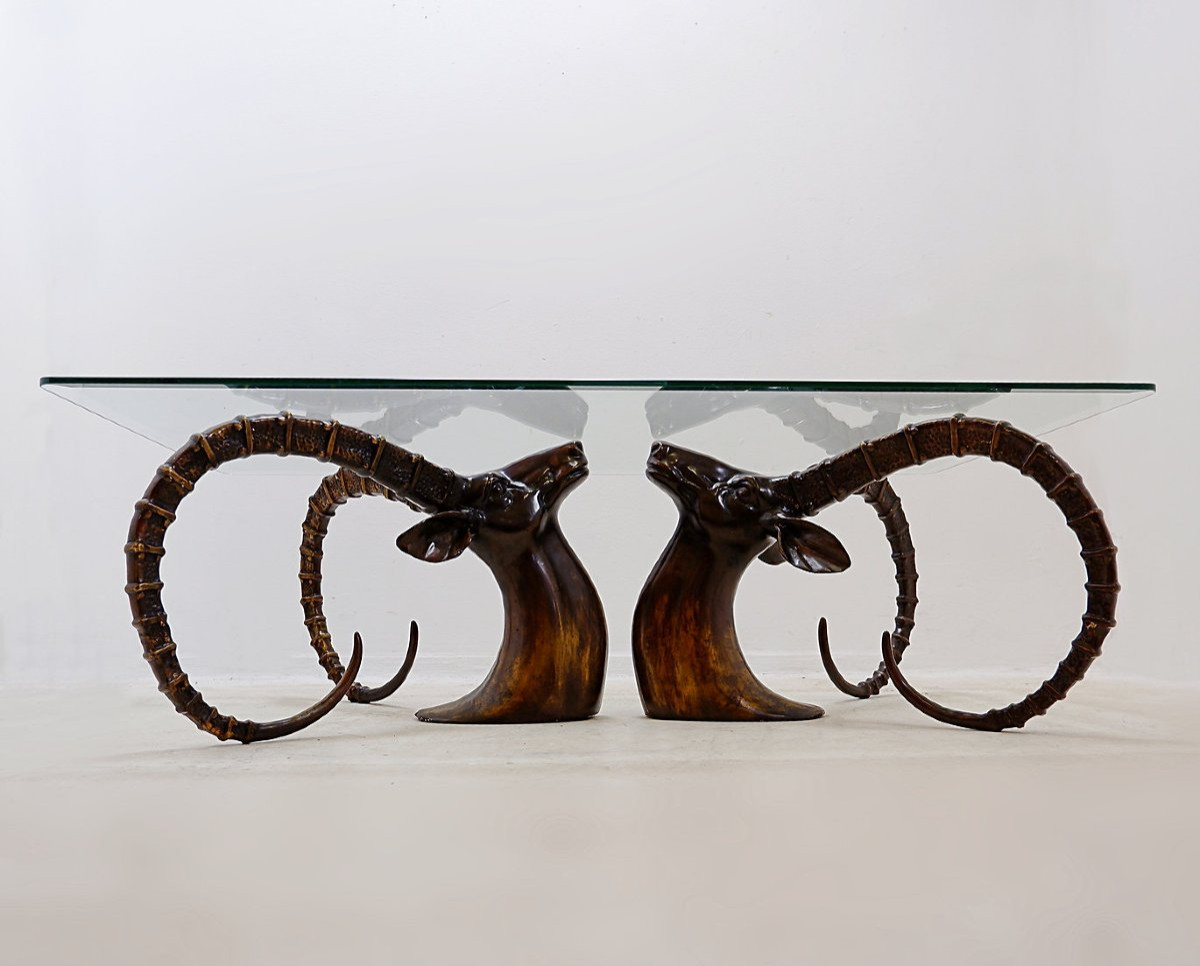 Table basse « Ibex » style Alain Chervet - Années 1970-photo-7