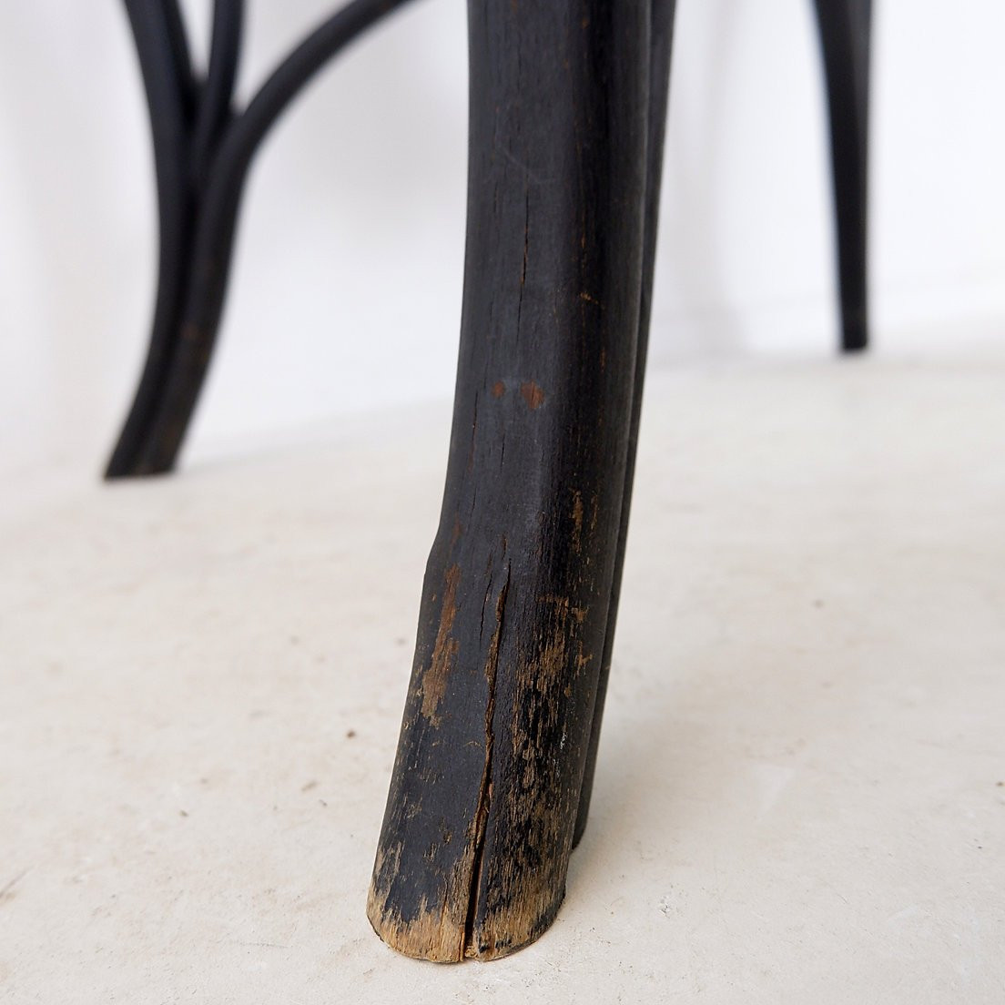 Table d'appoint/console Art Nouveau en bois peint, vers 1900-photo-3