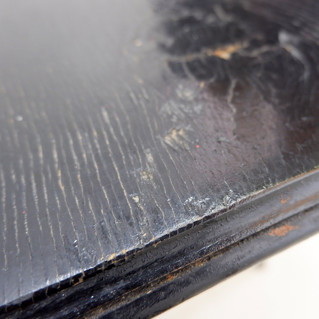 Table d'appoint/console Art Nouveau en bois peint, vers 1900-photo-8