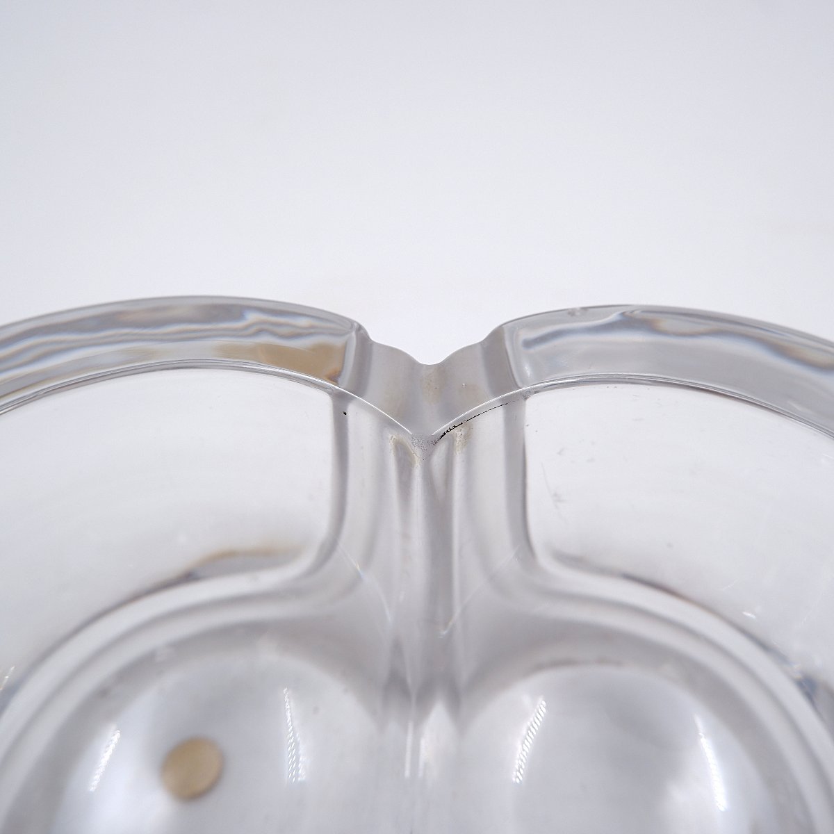 Daum Crystal France Pocket Organizer In Clear And Frosted Glass - Circa 1980-photo-3