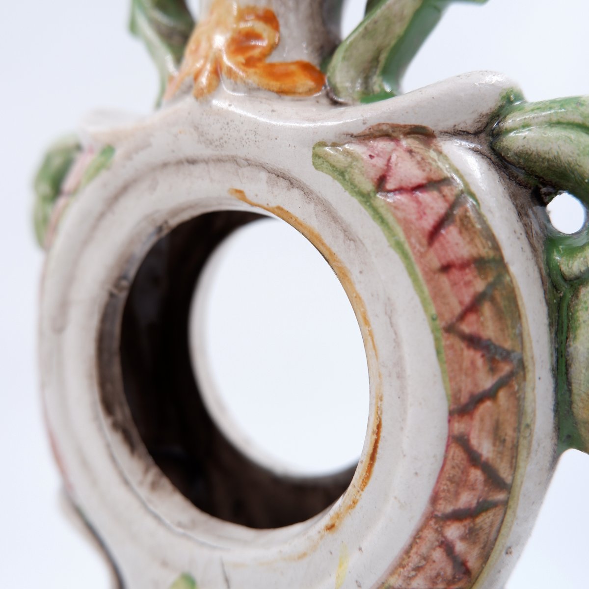 Pièce de forme ancienne en porcelaine de style rococo - XIXe siècle - sans la pendule.-photo-7
