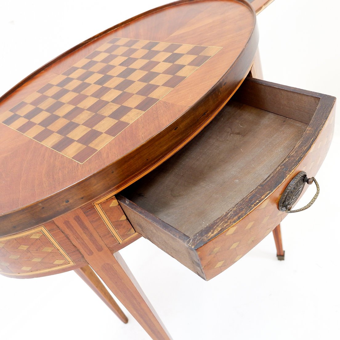 Louis XVI Style Bouillotte Table, France, 1800s-photo-2