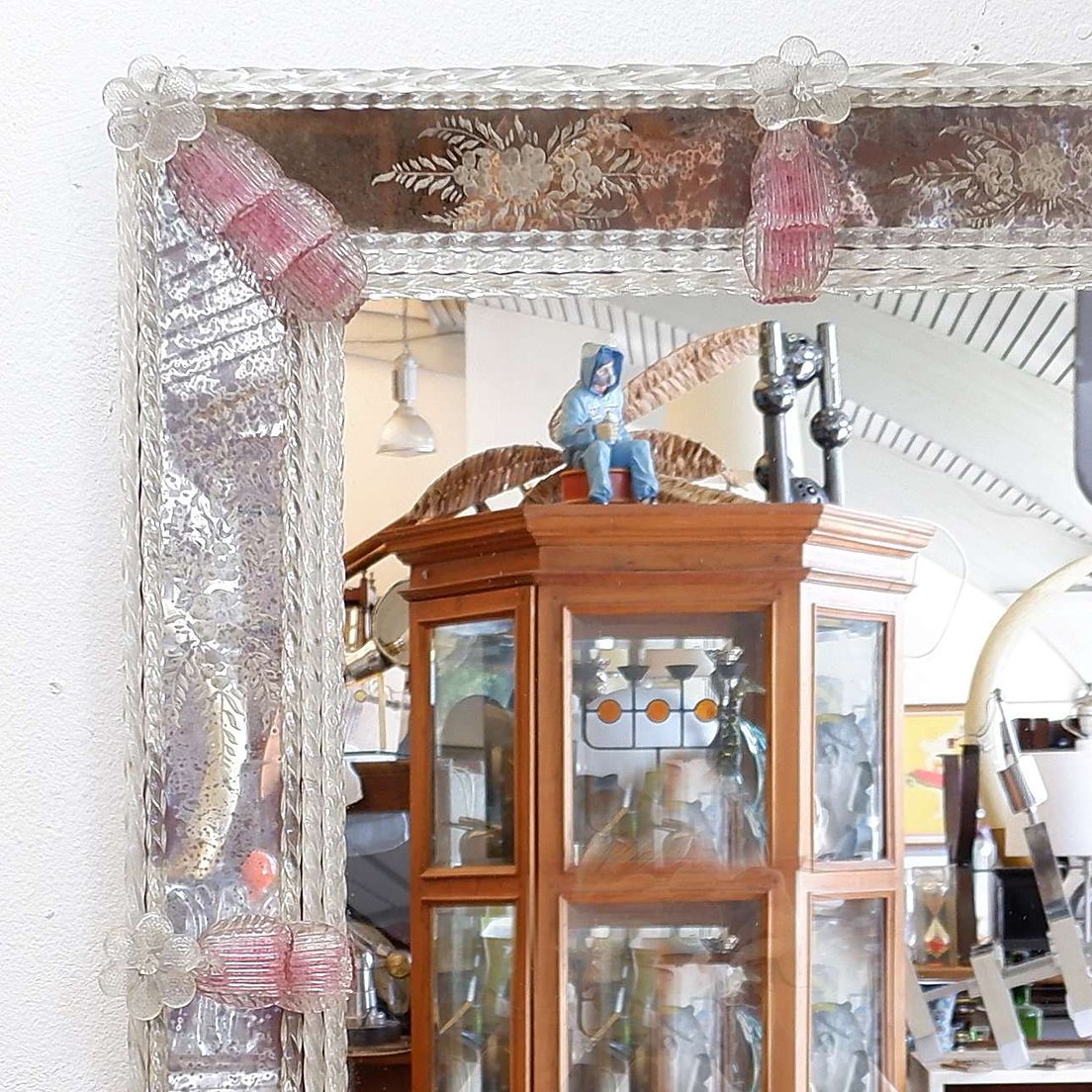 Rectangular Venetian Mirror From Murano - Early 20th Century-photo-1