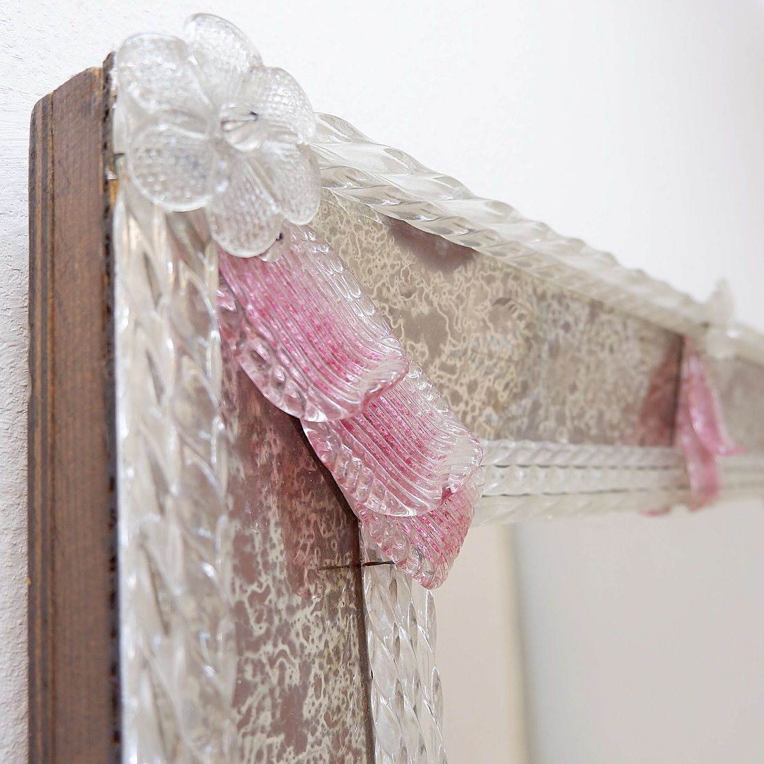 Rectangular Venetian Mirror From Murano - Early 20th Century-photo-6