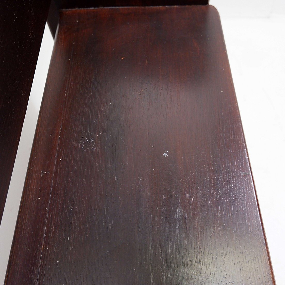 Vintage Solid Wood Church Pew From The 20th Century-photo-2