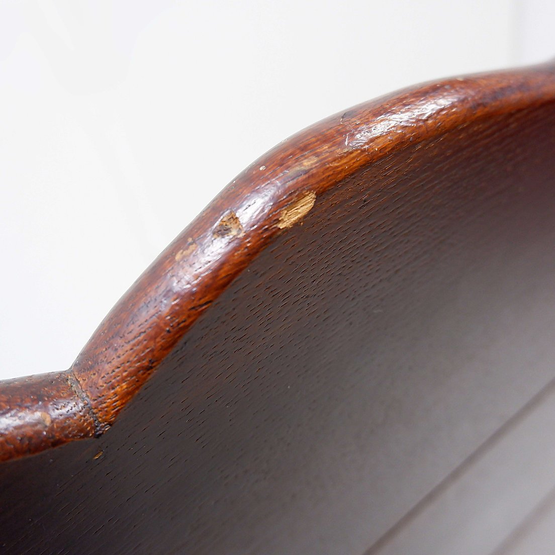 Vintage Solid Wood Church Pew From The 20th Century-photo-3