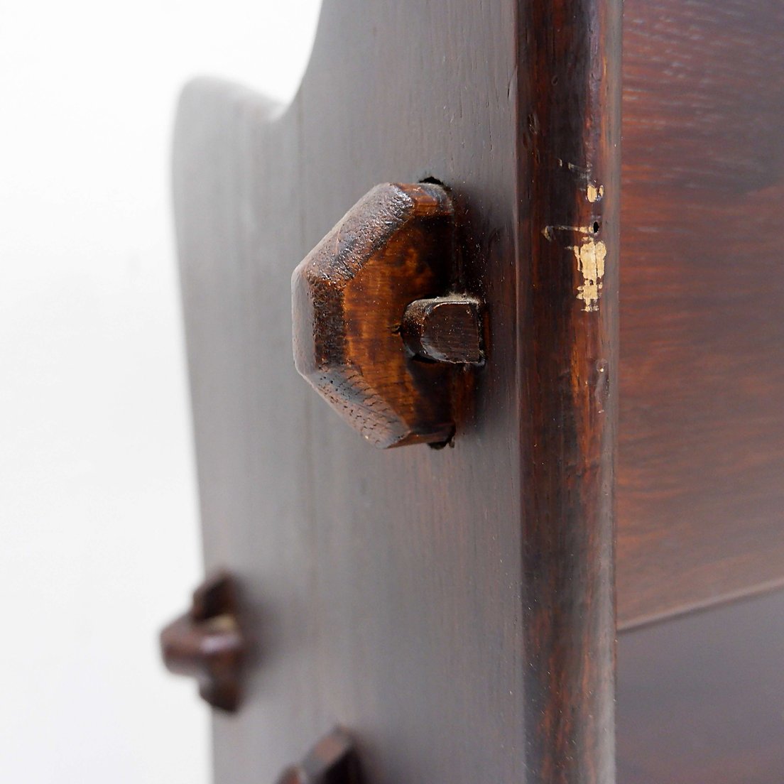 Vintage Solid Wood Church Pew From The 20th Century-photo-4