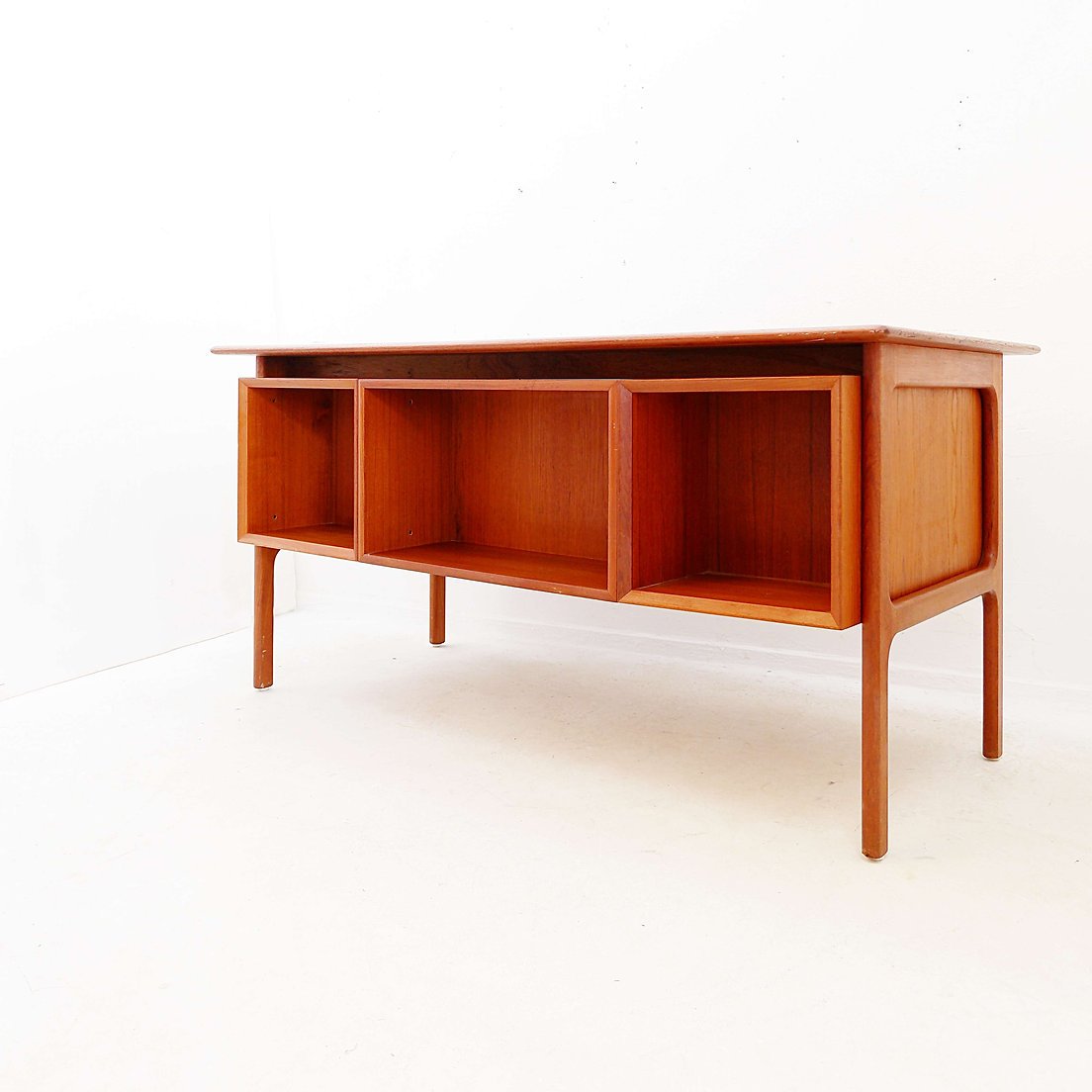 Bureau en teck danois style Mid-Century, créé par Erik Brouer pour meubles Brouer (années 1960)-photo-3