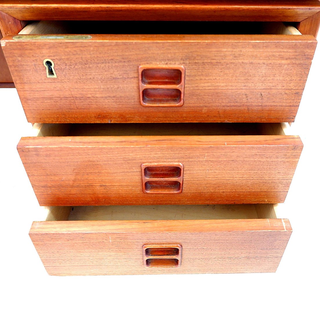 Bureau en teck danois style Mid-Century, créé par Erik Brouer pour meubles Brouer (années 1960)-photo-1