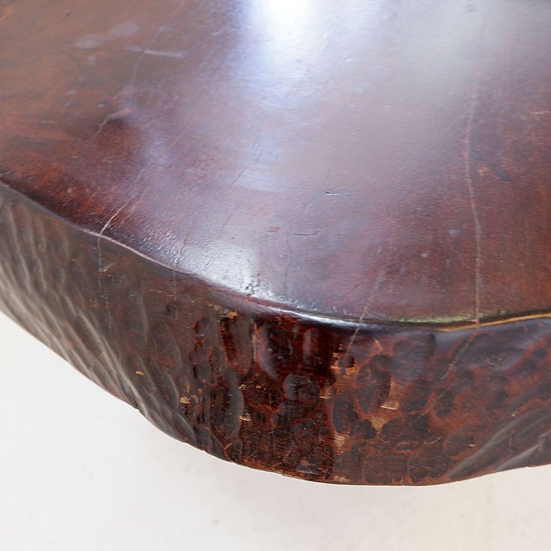Grande table basse brutaliste « forme libre»  du milieu du siècle-photo-3