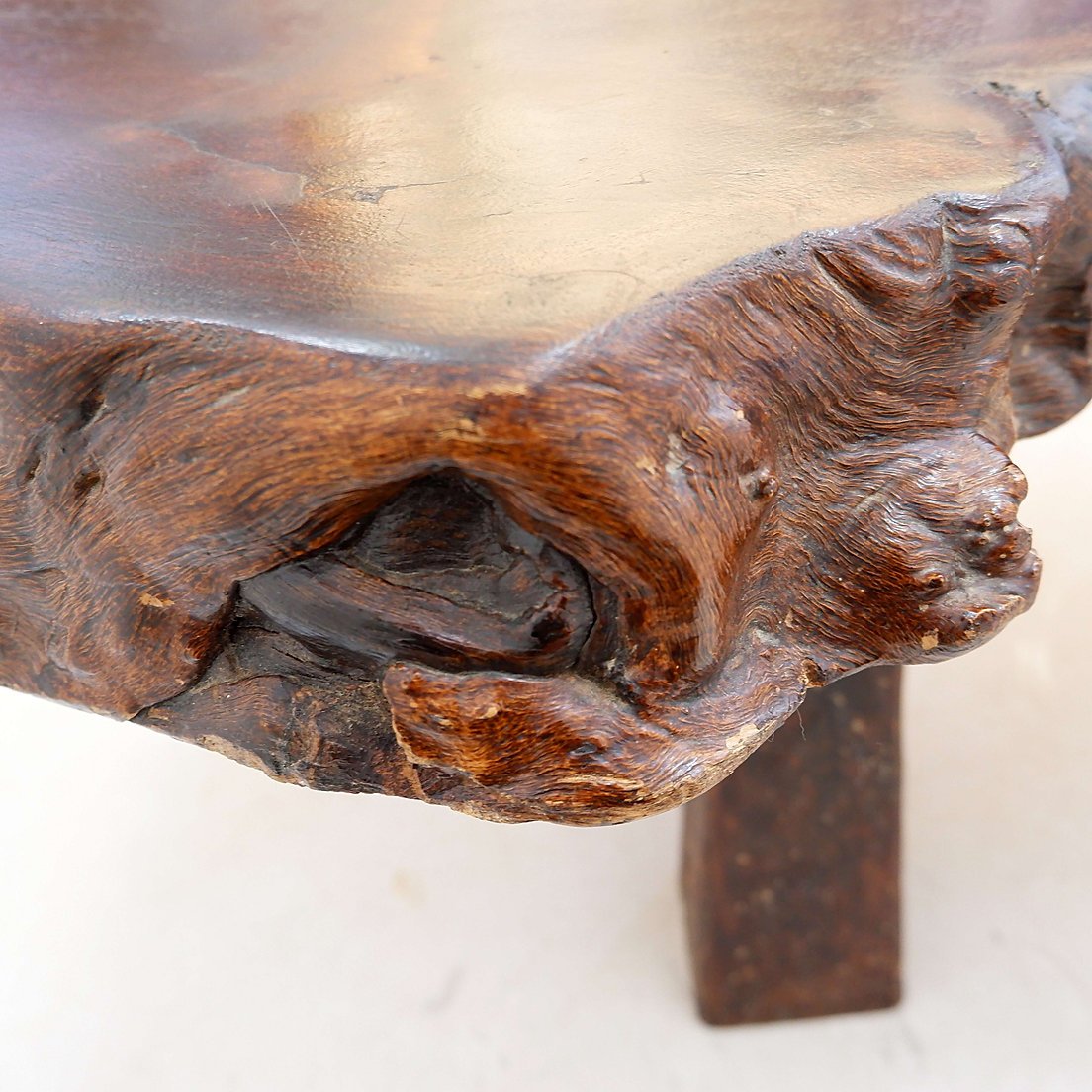 Grande table basse brutaliste « forme libre»  du milieu du siècle-photo-5