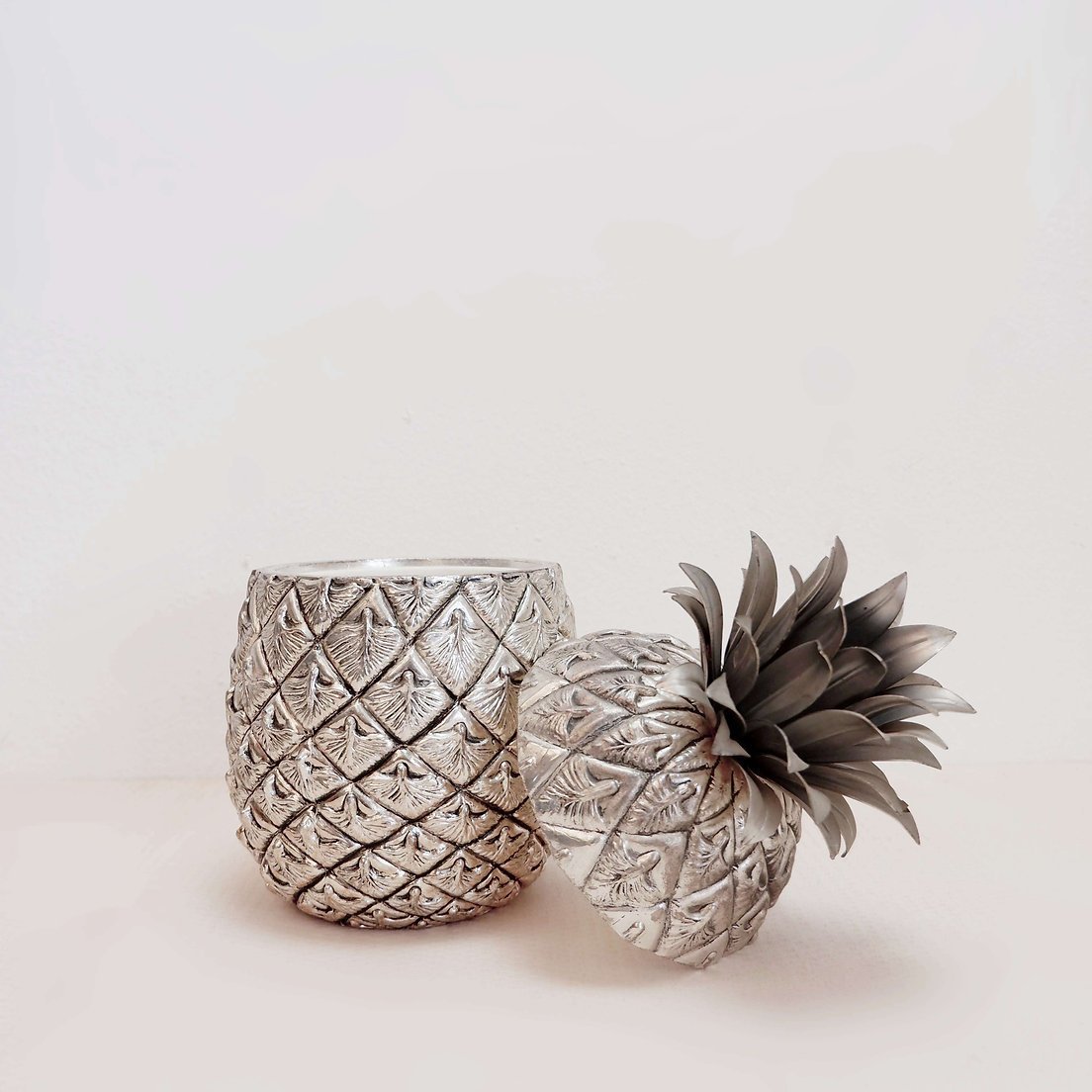 Seau à glace italien ananas par Mauro Manetti pour Fonderia D'arte Firenze - 1970-photo-2